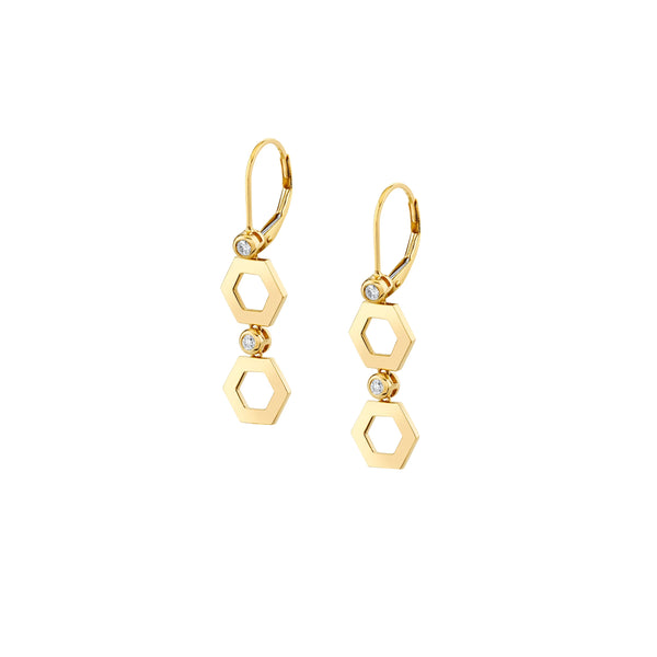 Beauteous Gold Drop Earrings